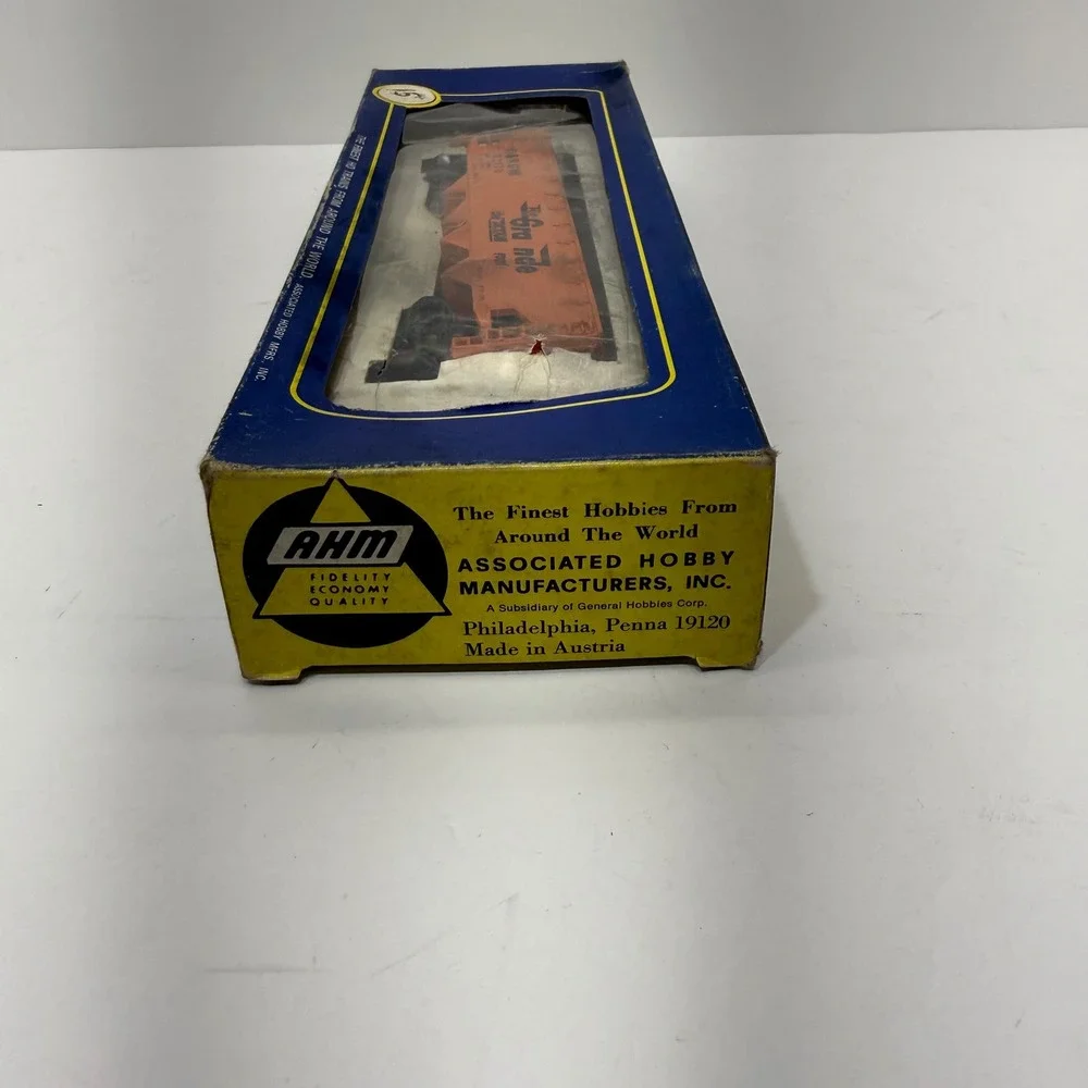 AHM HO Scale Rio Grande D&RGW 22170 Quad Hopper Train Car Orange Vintage Box